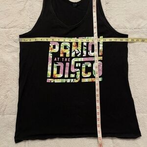 Black Graphic Tank Top